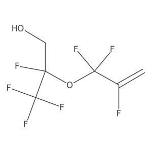 2,3,3,3-Tetrafluoro-2-[(1,1,2-trifluoro-2-propen-1-yl)oxy]-1-propanol结构式