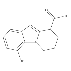 Pyrido[1,2-a]indole-9-carboxylic acid, 4-bromo-6,7,8,9-tetrahydro-结构式