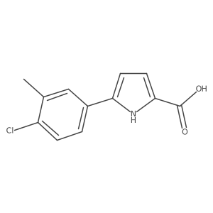 5-(4-Chloro-3-methylphenyl)-1H-pyrrole-2-carboxylic acid Structure