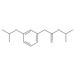 Isopropyl 2-(3-isopropoxyphenyl)acetate结构式