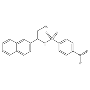 N-[2-amino-1-(naphthalen-2-yl)ethyl]-4-nitrobenzene-1-sulfonamide Structure