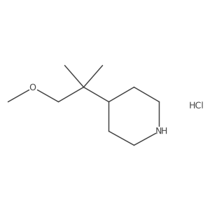 4-(1-Methoxy-2-methylpropan-2-yl)piperidine hydrochloride结构式