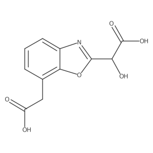 2-(Carboxy(hydroxy)methyl)benzo[d]oxazole-7-acetic acid Structure