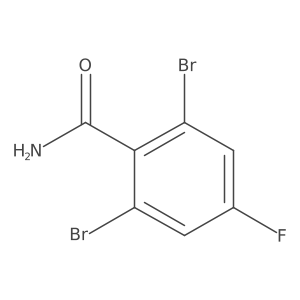 2,6-Dibromo-4-fluorobenzamide Structure