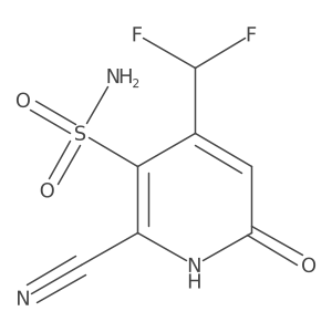 2-Cyano-4-(difluoromethyl)-6-hydroxypyridine-3-sulfonamide Structure