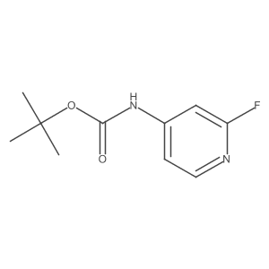 Tert-butyl N-(2-fluoropyridin-4-YL)carbamate Structure