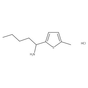 1-(5-Methylthiophen-2-yl)pentan-1-amine hydrochloride结构式