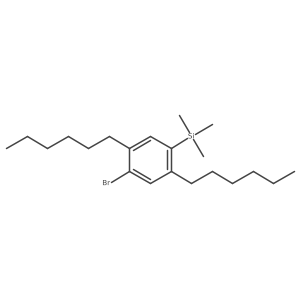(4-Bromo-2,5-dihexylphenyl)trimethylsilane结构式