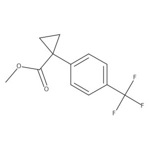 1-(4-Trifluoromethyl-phenyl)-cyclopropanecarboxylic acid methyl ester结构式