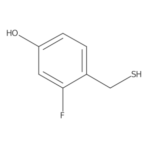 3-Fluoro-4-(sulfanylmethyl)phenol结构式