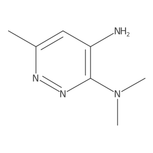 N3,N3,6-trimethylpyridazine-3,4-diamine结构式