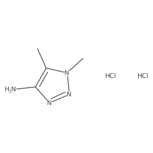dimethyl-1H-1,2,3-triazol-4-amine dihydrochloride结构式