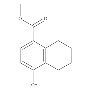 Methyl 4-hydroxy-5,6,7,8-tetrahydronaphthalene-1-carboxylate结构式