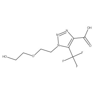 1-[2-(2-hydroxyethoxy)ethyl]-5-(trifluoromethyl)-1H-1,2,3-triazole-4-carboxylic acid Structure