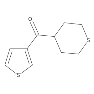(tetrahydro-2H-thiopyran-4-yl)(thiophen-3-yl)methanone结构式