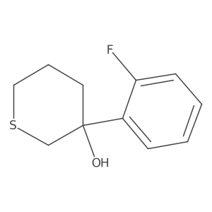 3-(2-Fluorophenyl)thian-3-ol结构式