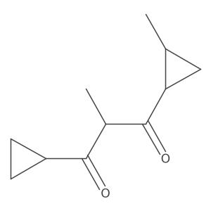 1-Cyclopropyl-2-methyl-3-(2-methylcyclopropyl)propane-1,3-dione Structure