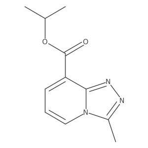 Isopropyl 3-methyl-[1,2,4]triazolo[4,3-a]pyridine-8-carboxylate结构式