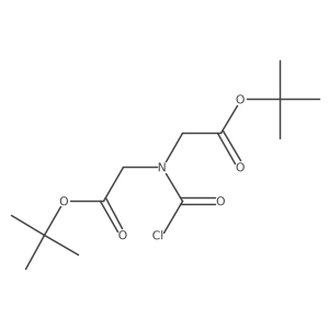 N-(chlorocarbonyl)-N-[2-(1,1-dimethylethoxy)-2-oxoethyl]glycine 1,1-dimethylethyl ester Structure