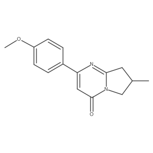 2-(4-Methoxyphenyl)-7-methyl-4H,6H,7H,8H-pyrrolo[1,2-a]pyrimidin-4-one结构式