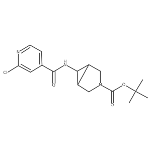 tert-butyl (1R,5S,6R)-6-(2-chloropyridine-4-amido)-3-azabicyclo[3.1.0]hexane-3-carboxylate Structure