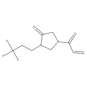 1-(Prop-2-enoyl)-3-(3,3,3-trifluoropropyl)imidazolidin-4-one Structure