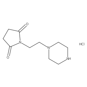 1-(2-(Piperazin-1-yl)ethyl)pyrrolidine-2,5-dione hydrochloride结构式