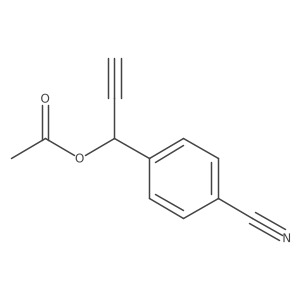 4-[1-(Acetyloxy)-2-propyn-1-yl]benzonitrile结构式