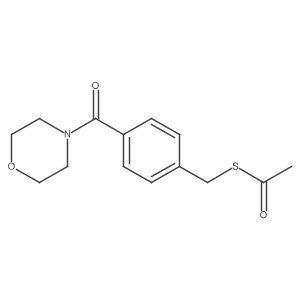 S-4-(morpholine-4-carbonyl)benzyl ethanethioate Structure