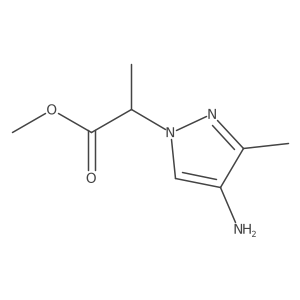 methyl 2-(4-amino-3-methyl-1H-pyrazol-1-yl)propanoate Structure