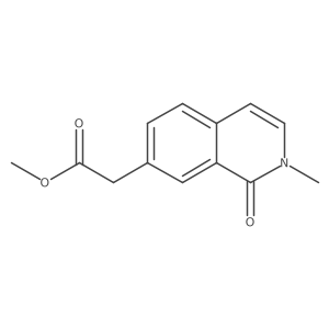 COC(=O)Cc1ccc2ccn(C)c(=O)c2c1结构式