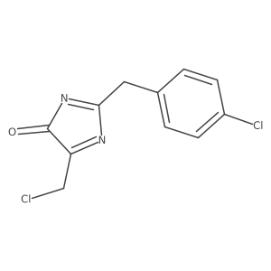 2-(4-Chlorobenzyl)-5-(chloromethyl)-4H-imidazol-4-one结构式