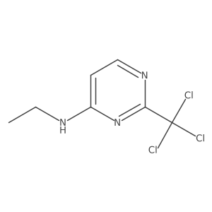 N-ethyl-2-(trichloromethyl)pyrimidin-4-amine Structure