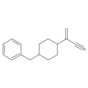 2-(1-Benzylpiperidin-4-yl)prop-2-enenitrile结构式