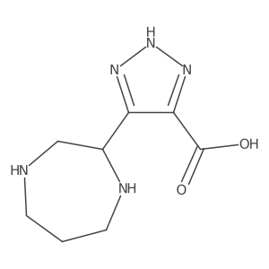 5-(1,4-diazepan-2-yl)-1H-1,2,3-triazole-4-carboxylic acid结构式