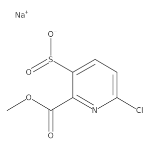 Sodium 6-chloro-2-(methoxycarbonyl)pyridine-3-sulfinate结构式