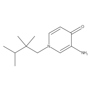 3-Amino-1-(2,2,3-trimethylbutyl)-1,4-dihydropyridin-4-one结构式