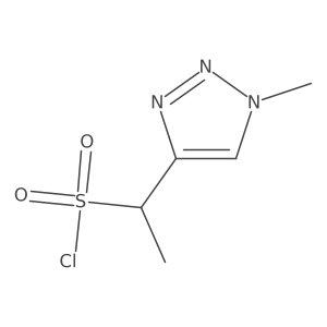 1-(1-methyl-1H-1,2,3-triazol-4-yl)ethane-1-sulfonyl chloride Structure