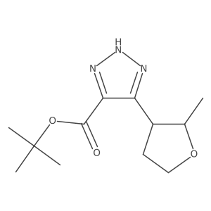 tert-butyl 5-(2-methyloxolan-3-yl)-1H-1,2,3-triazole-4-carboxylate Structure