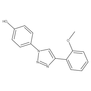 4-[4-(2-methoxyphenyl)-1H-1,2,3-triazol-1-yl]phenol结构式