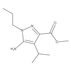 methyl 5-amino-4-(propan-2-yl)-1-propyl-1H-pyrazole-3-carboxylate Structure