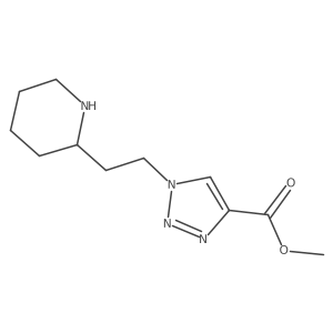 methyl 1-[2-(piperidin-2-yl)ethyl]-1H-1,2,3-triazole-4-carboxylate Structure