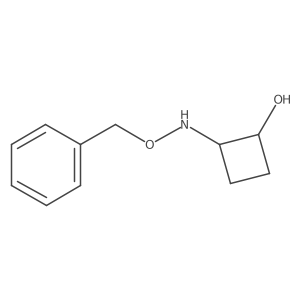 trans-2-[(Benzyloxy)amino]cyclobutan-1-ol Structure