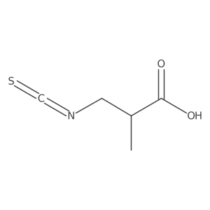 3-Isothiocyanato-2-methylpropanoic acid结构式