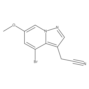 2-(4-Bromo-6-methoxypyrazolo[1,5-a]pyridin-3-yl)acetonitrile Structure