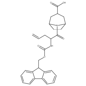 8-[2-({[(9H-fluoren-9-yl)methoxy]carbonyl}amino)pent-4-enoyl]-8-azabicyclo[3.2.1]octane-3-carboxylic acid Structure