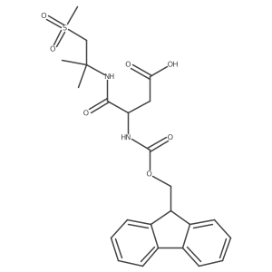 3-({[(9H-fluoren-9-yl)methoxy]carbonyl}amino)-3-[(1-methanesulfonyl-2-methylpropan-2-yl)carbamoyl]propanoic acid Structure
