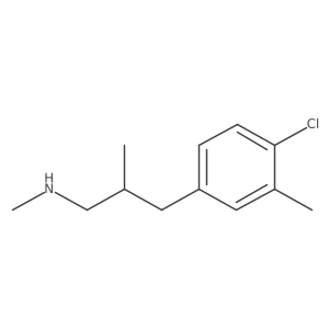 [3-(4-Chloro-3-methylphenyl)-2-methylpropyl](methyl)amine结构式