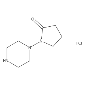 1-(Piperazin-1-yl)pyrrolidin-2-one hydrochloride Structure