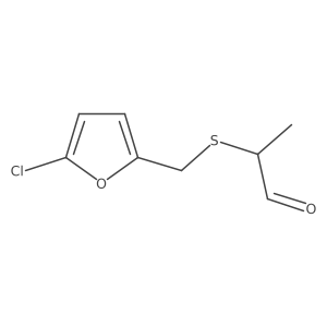 2-{[(5-Chlorofuran-2-yl)methyl]sulfanyl}propanal结构式
